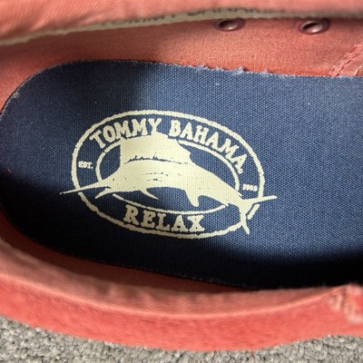 Tommy Bahama Relax Mens Size 10.5 Red Perforated Slip On  display picture 2
