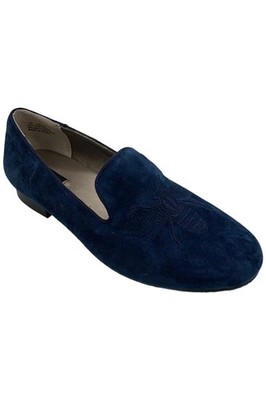 Array Women's Queen Bee Suede Slip-On Loafers Navy