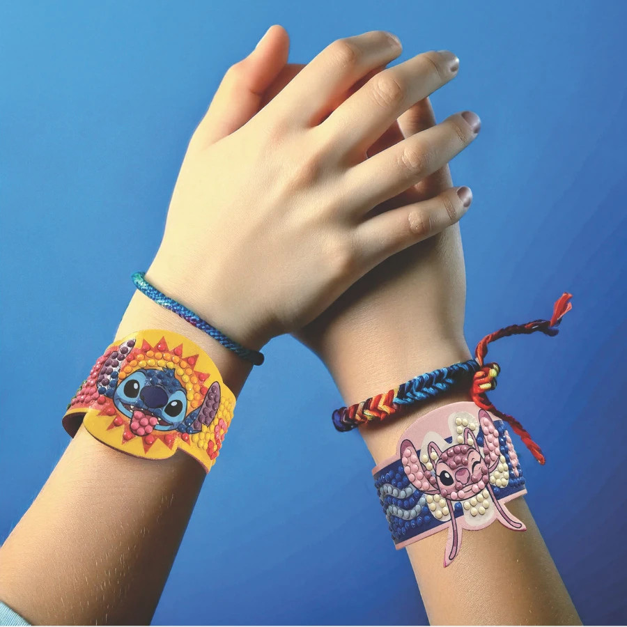 Stitch & Angel Crystal Art Friendship Bracelets