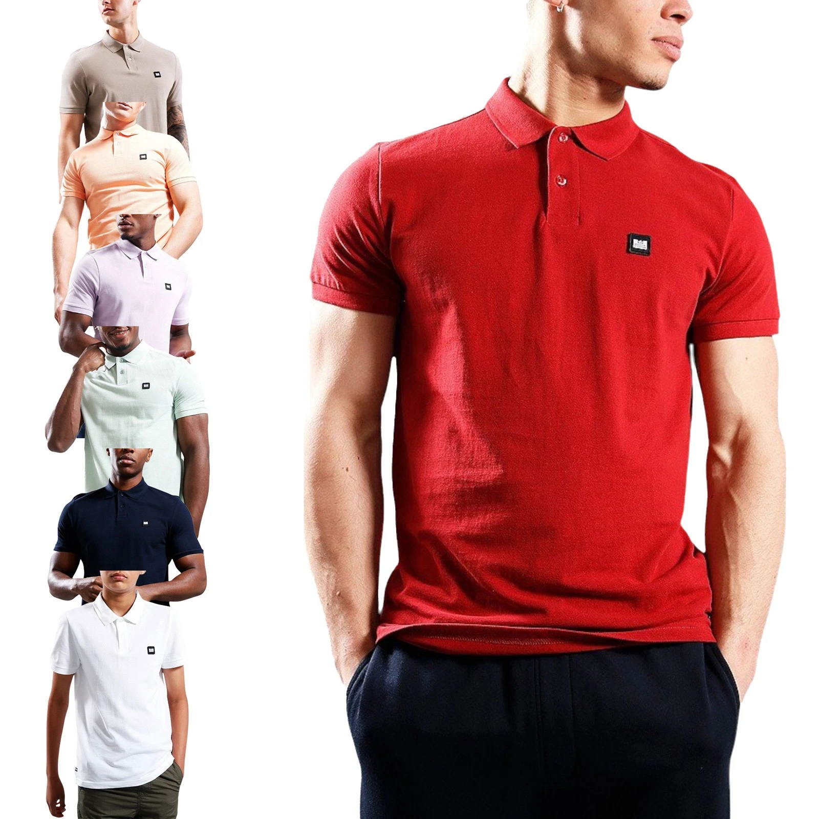 Weekend Offender Barnum Mens Polo Shirts Short Sleeve Casual Golf Polo Tee Top