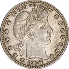 1907-P Barber Quarter