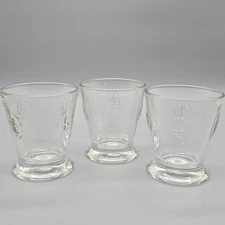 Set of 3 La Rochere Fleur De Lis 9 Oz Double Old Fashioned Glasses