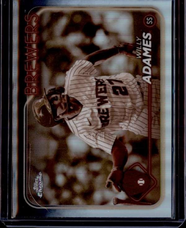 2024 Topps Chrome - Sepia Refractors #126 Willy Adames Near Mint