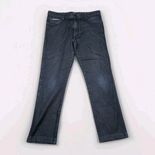 Paul & Shark Jeans Men's W34 L30 Dark Blue Wash Stretch Straight Zip Fly Cotton