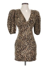 Ronny Kobo Women Brown Cocktail Dress XS
