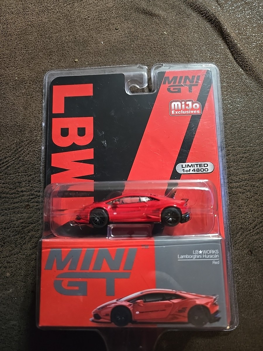 1/64 MINI GT LB WORKS LAMBORGHINI HURACAN RED LHD MIJO