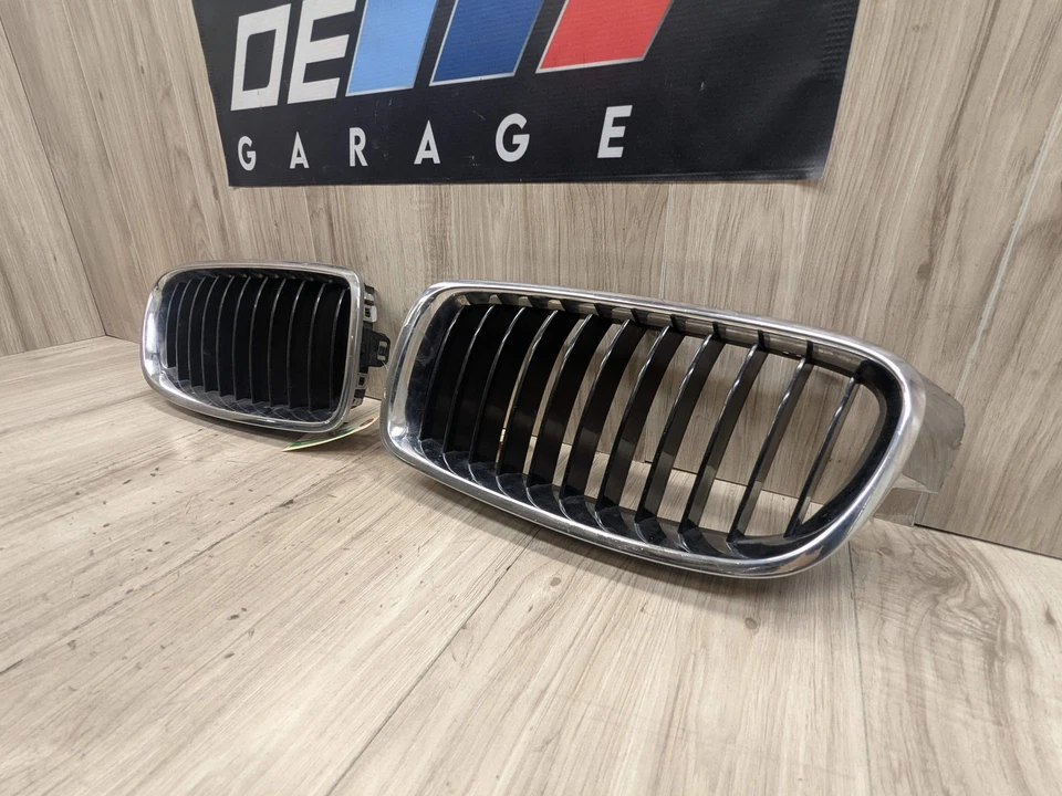 OEM BMW F30 F31 328 330 335 340 parachoques superior delantero izquierdo derecho juego de rejillas de riñón Foto 3 de 4