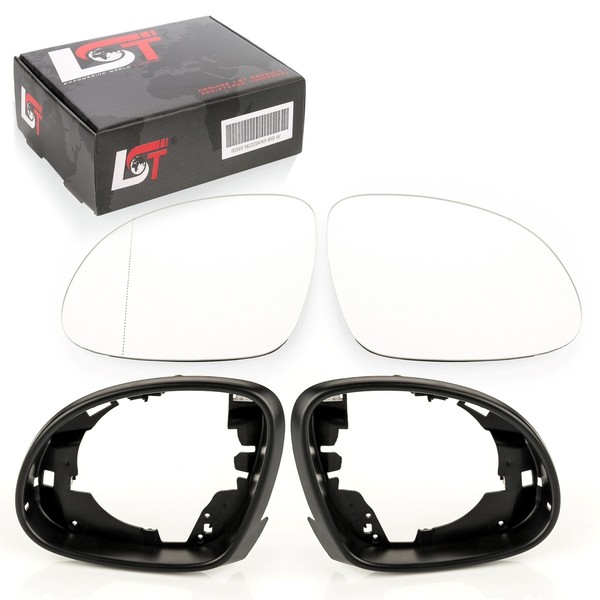 2X AußEnspiegel Glas Rahmen Set Beheizbar Links Rechts Set FüR VW Tiguan 5N 08--image
