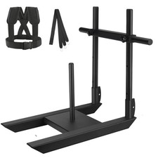 Weight Sled for Training Adjustable Handle Push-Pull Workout Sled Fitness Sle...