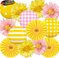 Syoulin Gartenparty FrüHling Sommer Hawaii Party Deko, Papier HäNgedeko Set 13Tl