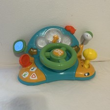 Bright Starts Lights Colors Driver Light-Up Musical Baby Activity Toy Works