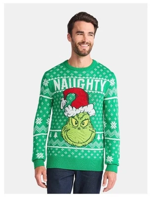 NWT MENS THE GRINCH UGLY SWEATER SIZE XL - Image 1 of 4
