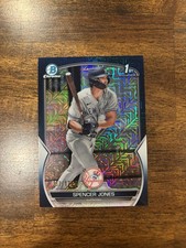 2023 Bowman Mega Box Spencer Jones 1st Navy Refractor #/175 Yankees