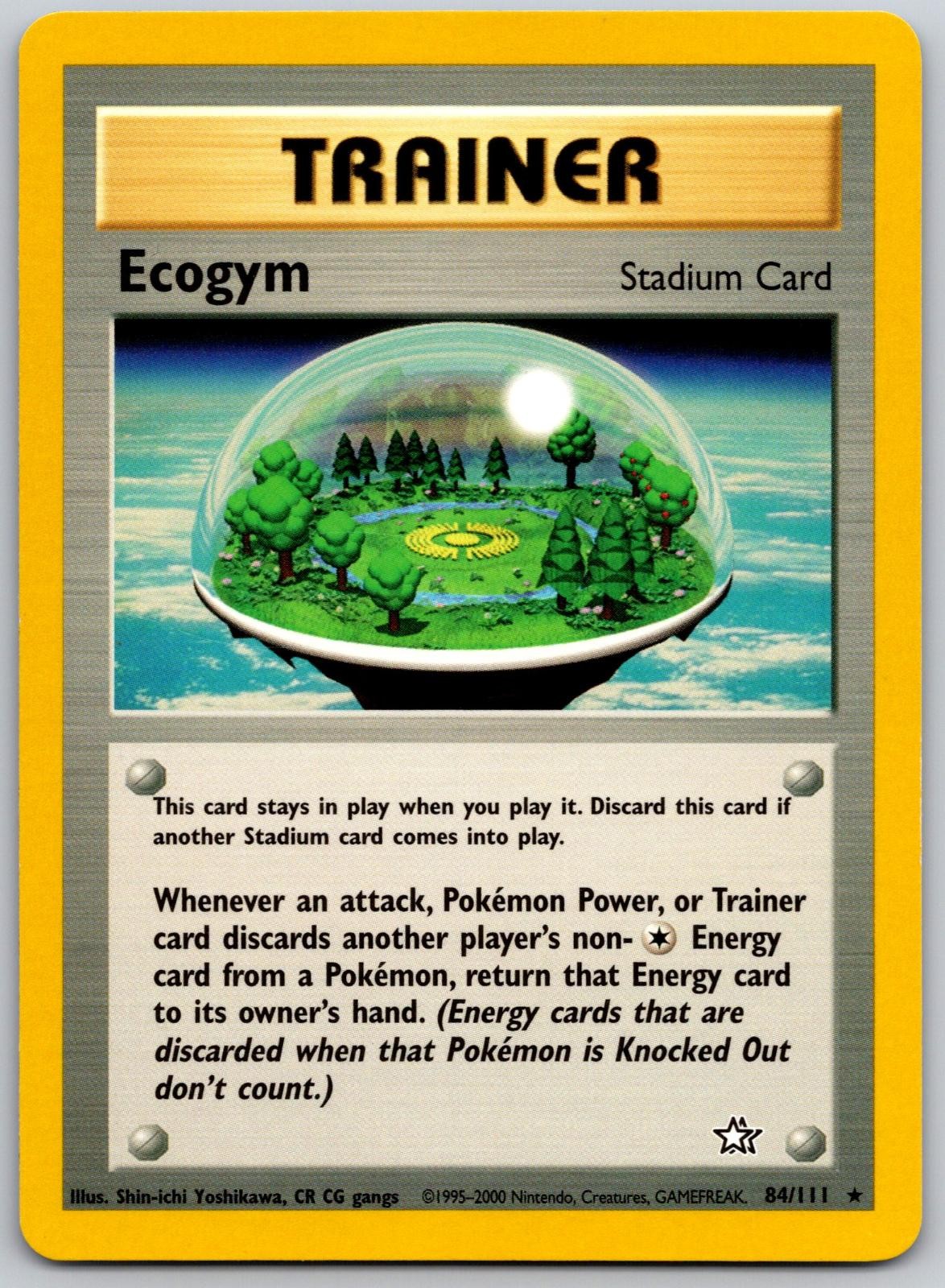 Ecogym 84/111 Rare Neo Genesis Pokemon Unlimited Lightly Played