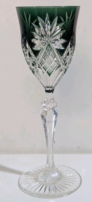 Val Saint Lambert,  Weinglas ,Römer, grün ,21,3cm,754