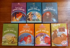 CD - X7 Disney Read To Me CDs With Booklets Bundle The Little Mermaid Brave 