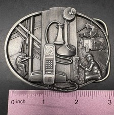 VINTAGE - 1988 Siskiyou Z-50 Telecom Telephone Worker Belt Buckle
