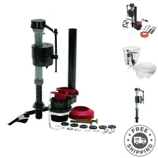 Universal Toilet Repair Kit for 2-Inch Flush Valves - Quick 10-Minute Install