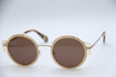 NEW WOOW SUPER EDGY 1 COL 0391 BEIGE HAVANA AUTHENTIC FRAMES SUNGLASSES 47-21