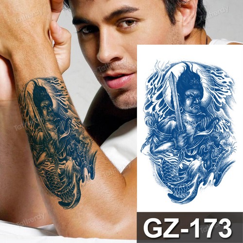Semi Permanent Temporary Tattoos Womens Mens Waterproof Tattoo Long Lasting UK - Picture 82 of 173