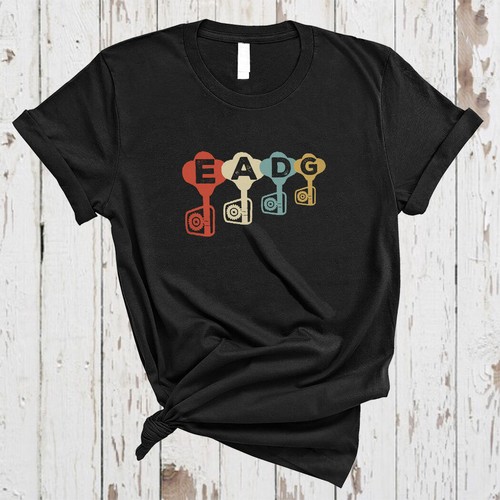 Bass Guitar Player Shirt Vintage EADG 