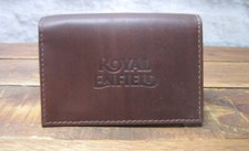 Royal Enfield ogo Brown Leather credit card  wallet, licence / ID holder H0933