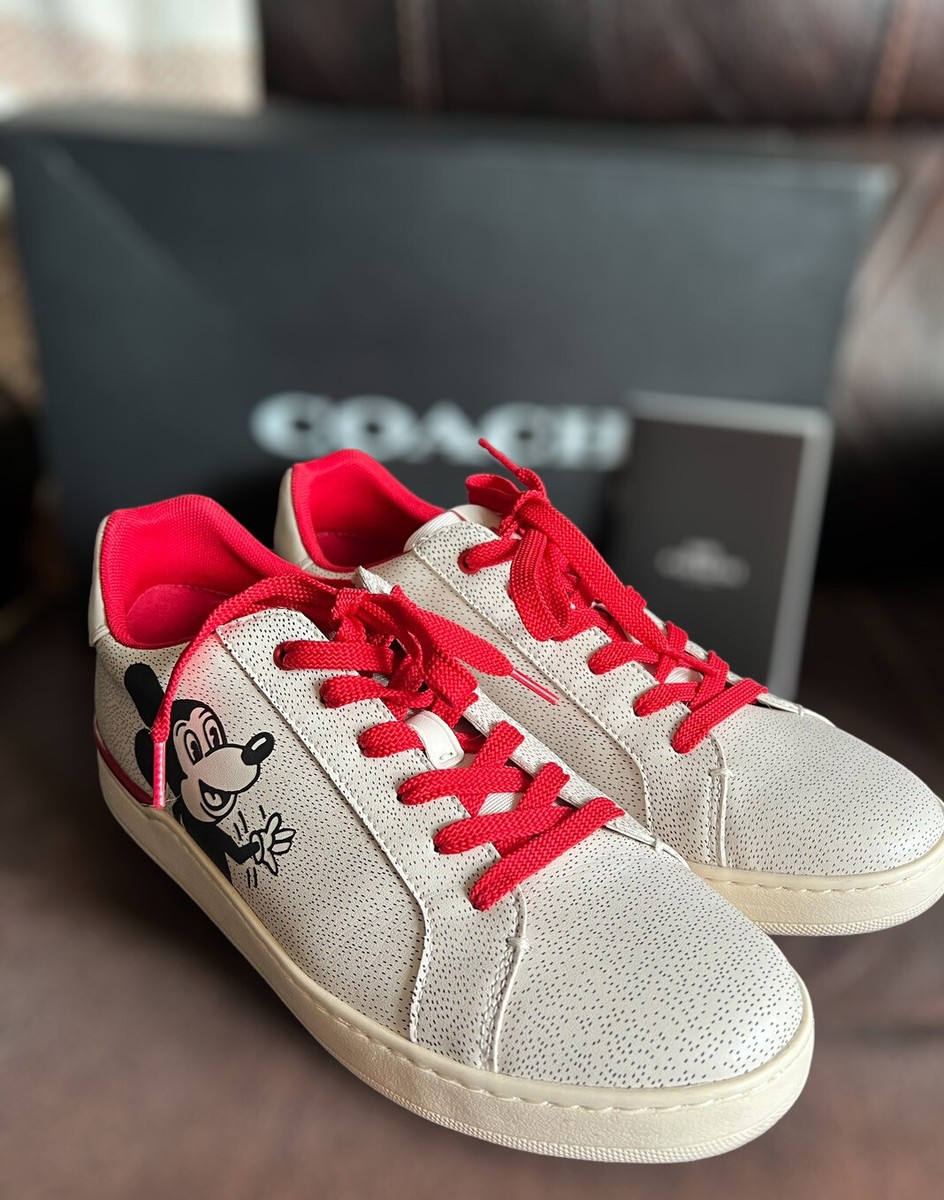 Coach DISNEY X Mickey Mouse KEITH HARING Clip LOW Top