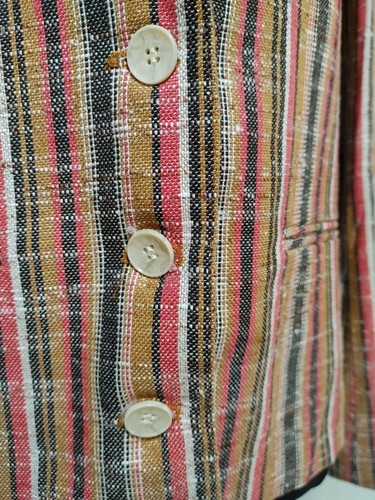 Jack Winter Womens Multicolor Striped Long Sleeves Blazer Jacket Size 10 1960s - Picture 7 of 12