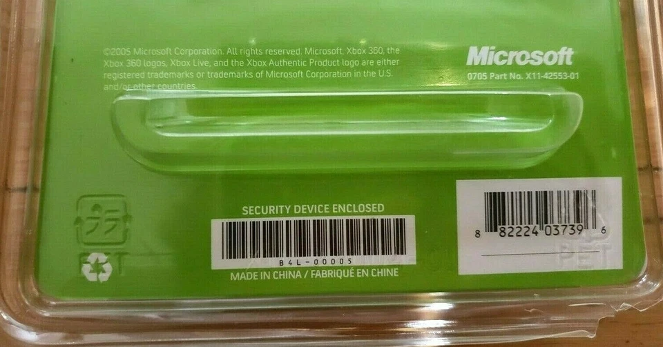 NUEVO Auténtico Microsoft Xbox 360 PLATEADO Placa Frontal B4L-00005, SELLADO DE FÁBRICA 2005 Foto 4 de 4