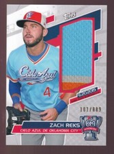 2020 Topps Pro Debut Copa de La Diversion Relics /889 Zach Reks #COR-ZR