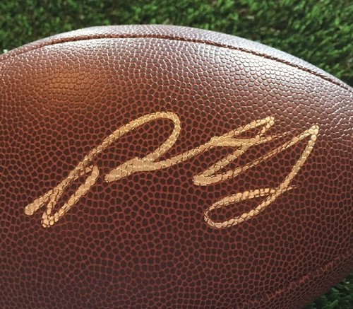 PAXTON LYNCH SIGNED NFL WILSON FOOTBALL BRONCOS JSA/COA P34434 - Picture 2 of 5