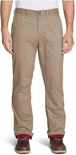 MR FLEX Khaki FLEECE LINED CHINOS 