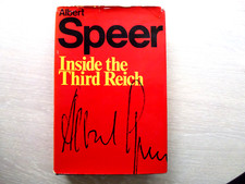 'Inside the Third Reich' Albert Speer signed first edition/1st impr! UK (1970)