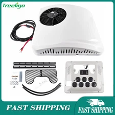 12V RV Air Conditioner Kit Heat & Cool Rooftop Trailer Electric AC Unit 12000BTU