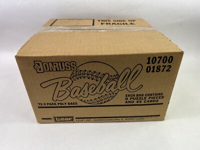 1987 Donruss Baseball Unopened Rack Pack Case 72 Packs 45 Cards/pk = 6 Wax Boxes