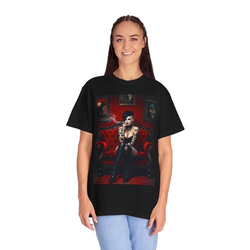 Sexy Goth Girl Horror Punk Gothic Vintage T-Shirt Alternative Edgy Fashion Tee - Picture 7 of 13