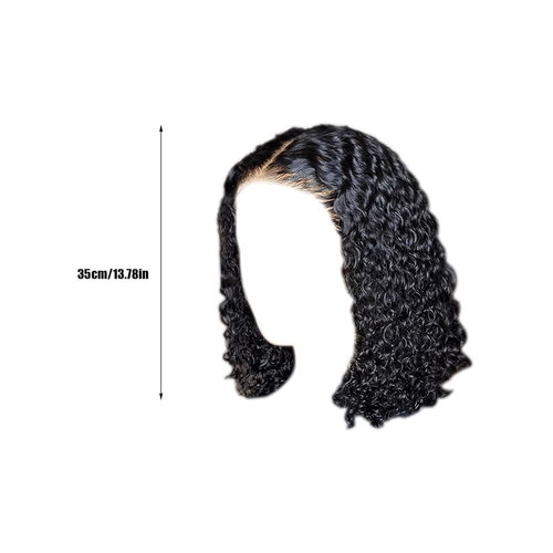 Women'S Deep Curly Lace Front Wigs Blonde Human Hair Wigs Women'S Short Curly Ha - Picture 4 of 12