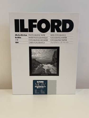 Papel perla brillante Ilford Multigrado IV RC Deluxe 8x10 - 100 hojas