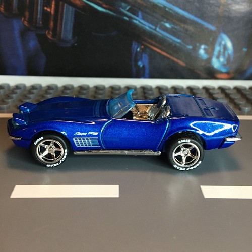 Hot Wheels 8/10 '72 CORVETTE STINGRAY Super CUSTOM Real Riders Wheel Swap - Picture 8 of 12