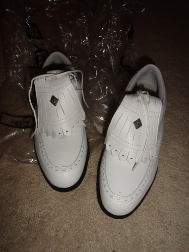Golf Shoes Sz 7M Kiltie White 