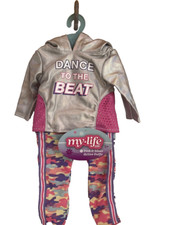 My Life As Pink  Silver Active Dance Outfit FOR 18" Doll