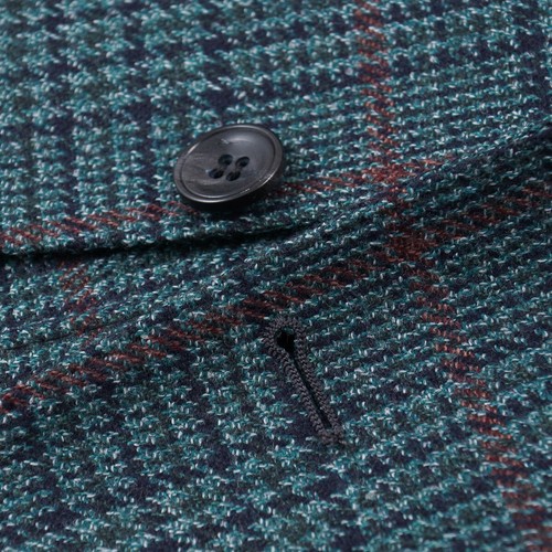Sartorio by Kiton Green Check Soft-Woven Wool-Silk Sport Coat 38R (Eu 48) NWT - Picture 4 of 10