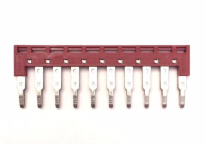 Dinkle Dss4n10p Din Rail Terminal Block Pressfit Jumper Dk4n Ten Pole Pack Of 10