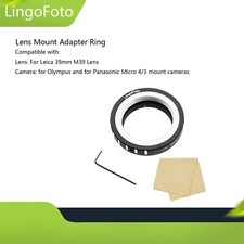 Lens Adapter Ring for Leica 39mm M39 L39 Lens to Micro 4/3 M4/3 Mount Camera