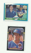 Dave Magadan 2 Rookie Baseball Card Lot - Fleer & Donruss