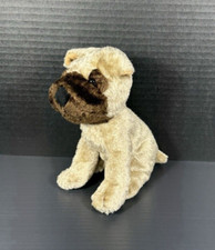 Cute Small 6" Realistic Pug Puppy Dog Plush NO TAGS Golden Bear