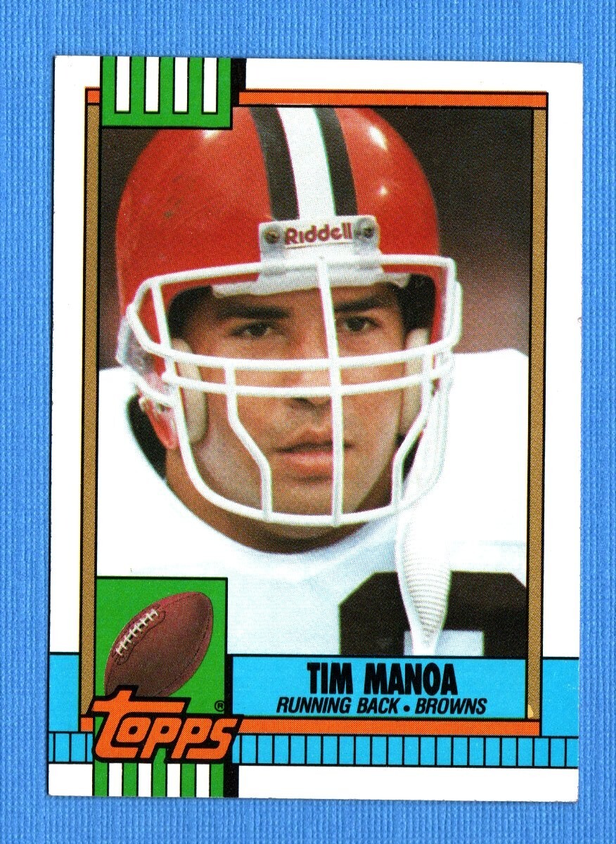 1990 Topps #167 Tim Manoa Browns