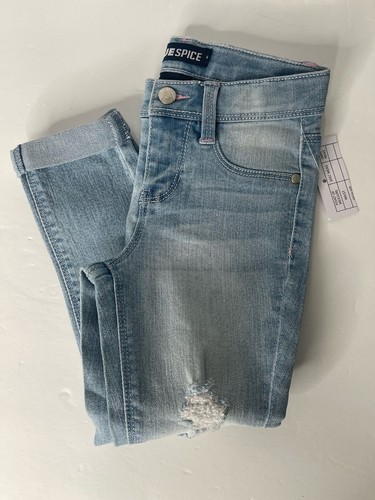 Bundle of 3 Pairs of Blue Jeans Girls Size 5 Blue Spice Squeeze - Picture 11 of 22