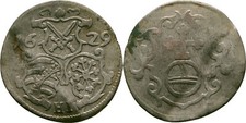 Sachsen Dresden Dreier 1629 Johann Georg I., 0,7g Original Münze #ZK65