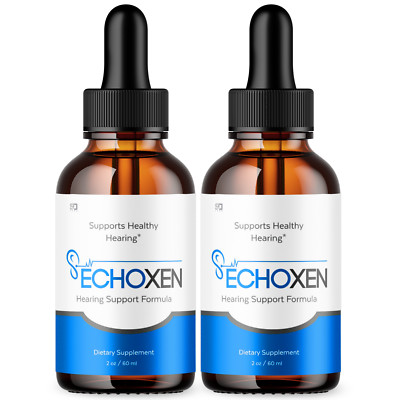 (2 Pack) Echoxen Ear Drops - For Tinnitus Supports, Ear Relief & Comfort